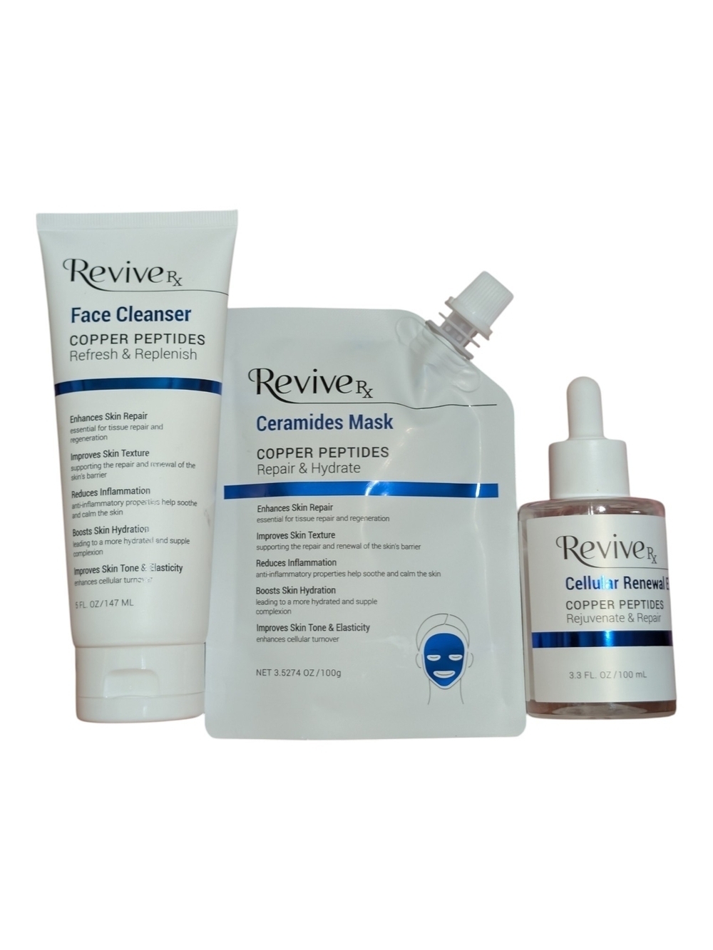 Copper Peptides Ceramides Mask & Face Cleanser Set
